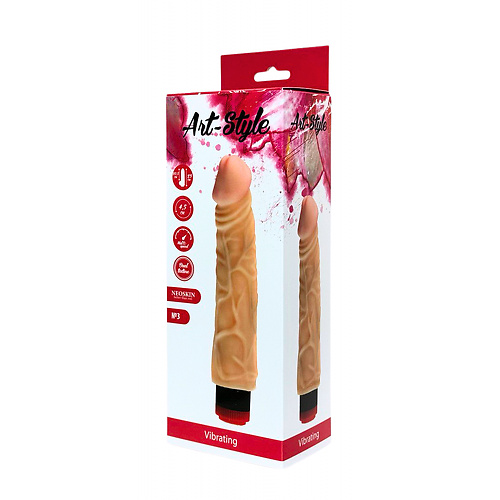 Вибратор ART-Style №3 20.5 см х 4.5 см