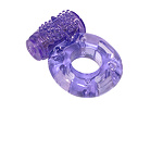 Фото 3: Эрекционное кольцо с вибрацией Rings Axle-pin purple