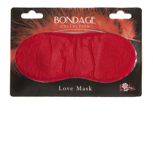 МАСКА НА ГЛАЗА BONDAGE КРАСНАЯ
