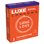 Фото 1: Презервативы гладкие продлевающие с добавлением анестетика LUXE ROYAL Long Love