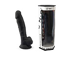 Фото 1: Фаллоимитатор термоактивный из Silexpan 8  черный 