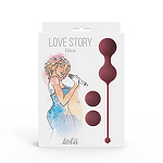 Фото 1: Набор вагинальных шариков Love Story Diva Wine Red