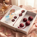Фото 3: Набор вагинальных шариков Love Story Diva Wine Red