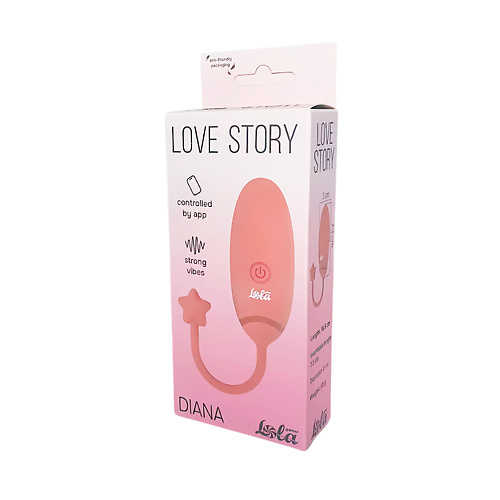 Вибро яйцо с приложением Diana Love Story Pink