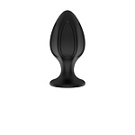 Фото 2: Силиконовая анальная пробка черная M (7.2 3.5cm)