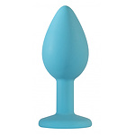 Фото 2: Анальная пробка Emotions Cutie Small Turquoise light purple crystal