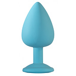 Фото 2: Анальная пробка Emotions Cutie Large Turquoise pink crystal