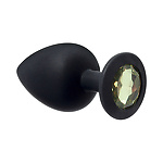 Фото 2: Анальная пробка Emotions Cutie Large Black golden crystal
