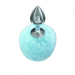 Фото 2: Анальная Пробка с Хвостом Diamond Twinkle Blue