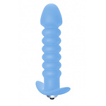 Фото 2: Анальная пробка с вибрацией Twisted Anal Plug Blue 