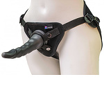 Фото 2: Страпон с двумя насадками UNI strap 8 Black belt champion