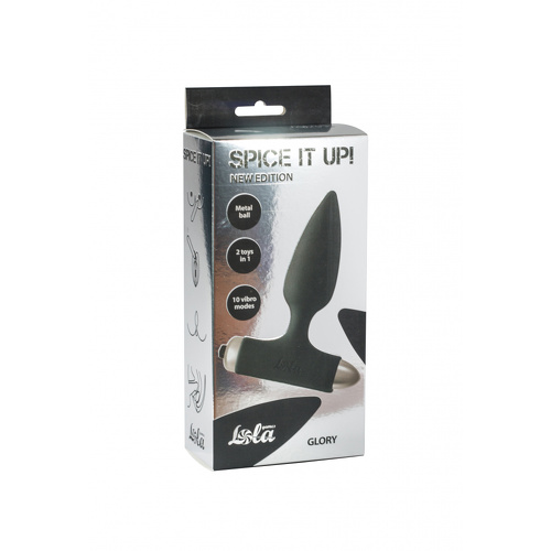 Анальная пробка с вибрацией Spice it up New Edition Glory Black