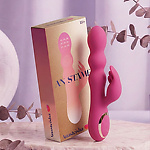 Фото 1: Оригинальный вибратор-кролик AN Stamen с массажем бусинами