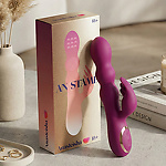 Фото 10: Оригинальный вибратор-кролик AN Stamen с массажем бусинами