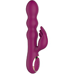 Фото 2: Оригинальный вибратор-кролик AN Stamen с массажем бусинами