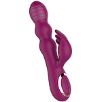 Фото 4: Оригинальный вибратор-кролик AN Stamen с массажем бусинами