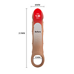 Фото 3: Удлиняющая насадка с рельефом и вибрацией мулат