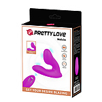 Фото 1: Стимулятор с вибрацией с пультом ДУ Pretty Love