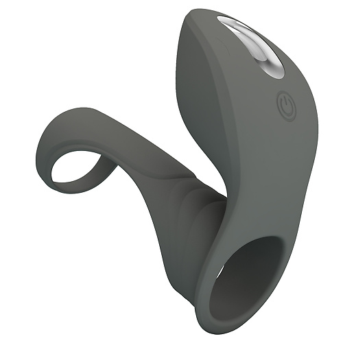 Эрекционное кольцо с вибростимуляцией клитора Pretty love