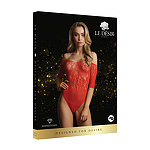 Фото 1: Боди Presents Rhinestone Off Shldr Body (красный) со стразами на рукавах