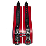 Фото 6: Наручники жёсткие красно-чёрные