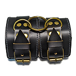 Фото 5: Наручники из натуральной кожи чёрные