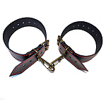 Фото 1: Наручники универсальные кожаные чёрные