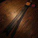 Фото 2: Мини-плеть - пэддл чёрная из натуральной кожи 40 см