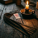 Фото 2: Мини-плеть из натуральной кожи 45 см