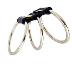 Фото 1: Эрекционное кольцо тройное сталь