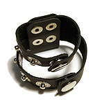 Фото 2: Сбруя для члена кожаная чёрная с креплением для поводка