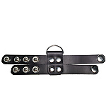 Фото 3: Сбруя для члена кожаная чёрная с креплением для поводка