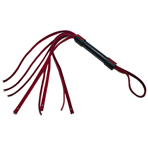 Плеть кожаная чёрно-красная змея,8 хвостов 32 см