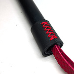 Фото 2: Плеть кожаная чёрно-красная змея,8 хвостов 32 см