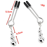 Фото 3: Зажимы на соски с бусинами