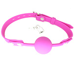 Фото 1: Кляп, фиолетовый, силикон, диаметр 40 мм