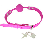 Фото 2: Кляп, фиолетовый, силикон, диаметр 40 мм