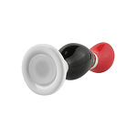 Фото 4: Анальный стимулятор CERAMIX NO 3 керамическая черно-красный