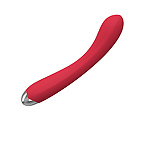 Фото 3: Гибкий силиконовый вибратор красный