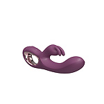 Фото 2: Силиконовый вибратор-кролик фиолетовый 