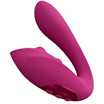 Фото 2: Вибромассажер Yuki для зоны G с двумя моторами и массажными шариками (розовый)