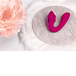 Фото 6: Вибромассажер Yuki для зоны G с двумя моторами и массажными шариками (розовый)